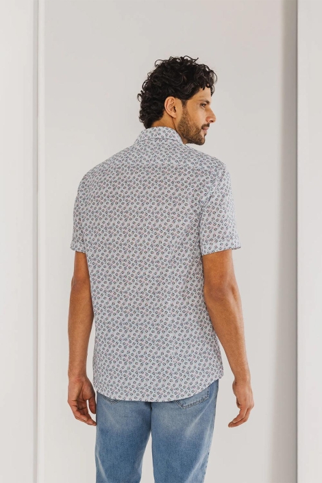 State of Art shirt ss print slub